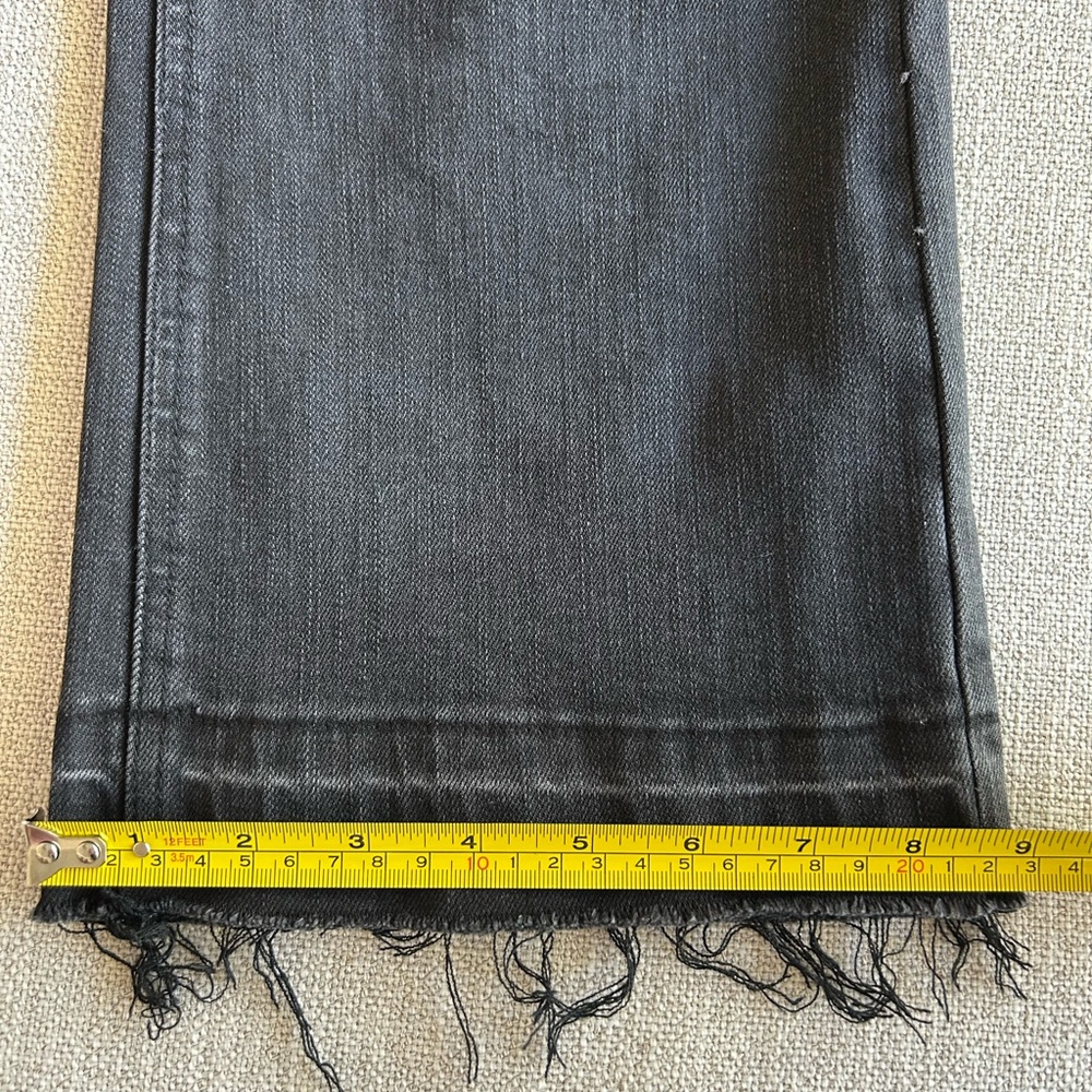 Black Ankle Lace-Up Cropped Jeans NWOT - Picture 9 of 13